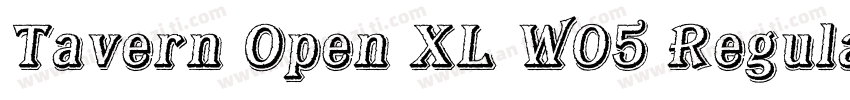 Tavern Open XL W05 Regular字体转换